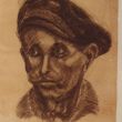 Portret, houtskool op papier, 1965